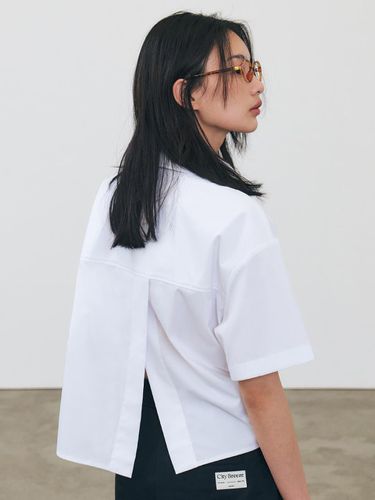 Wrinkle Free Stitch Point Short Sleeve Shirt_White - CITYBREEZE - Modalova