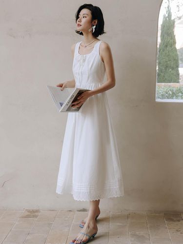 Fairy Lace White Dress - LANGSON - Modalova