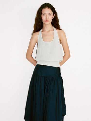 Halterneck Sleeveless Knit - LOVE US U - Modalova