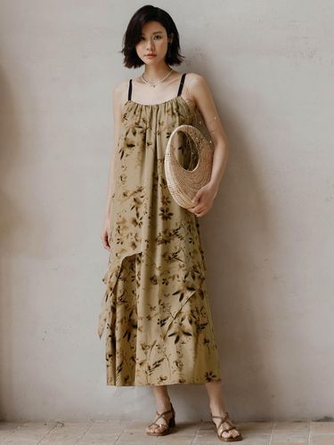 Vintage Floral Loose Dress - LANGSON - Modalova