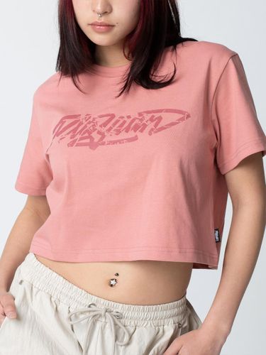 Typo Logo Crop Tee Pink - PLAYIAN - Modalova