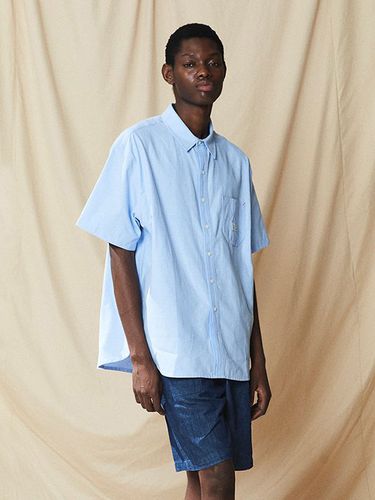 SL Label One Pocket Oxford Shirt_Blue - Columbia University - Modalova