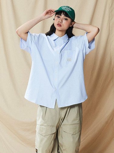 SL Label One Pocket Oxford Shirt_Stripe - Columbia University - Modalova