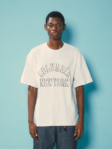 New York Arch Logo T-shirt_Light Gray - Columbia University - Modalova