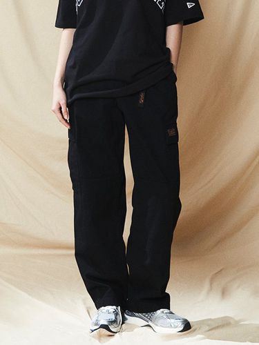 SL Label Belted Cargo Cotton Pants_Black - Columbia University - Modalova