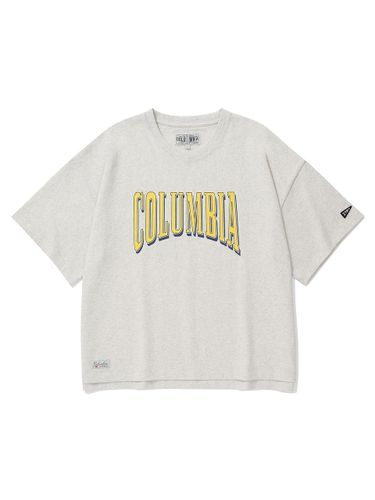 Crack Logo Semi-Cropped T-Shirt - Columbia University - Modalova