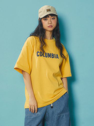 Simple Logo T-shirt_Vintage Yellow - Columbia University - Modalova