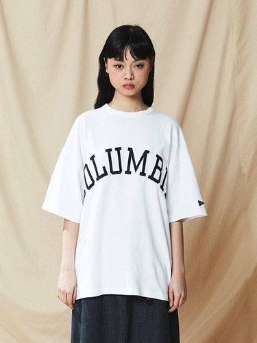 Columbia Arch Logo T-shirt_White - Columbia University - Modalova