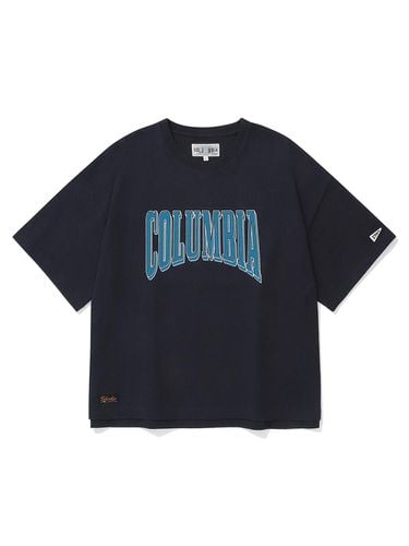 Crack Logo Semi-Cropped T-Shirt - Columbia University - Modalova