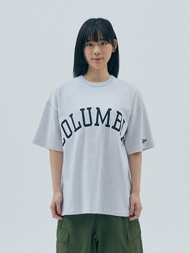 Columbia Arch Logo T-shirt_Light Gray - Columbia University - Modalova