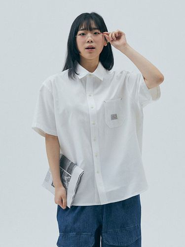 SL Label One Pocket Oxford Shirt_White - Columbia University - Modalova