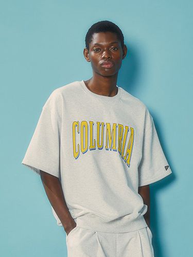 Crack Logo Sweatshirt_Light Gray - Columbia University - Modalova