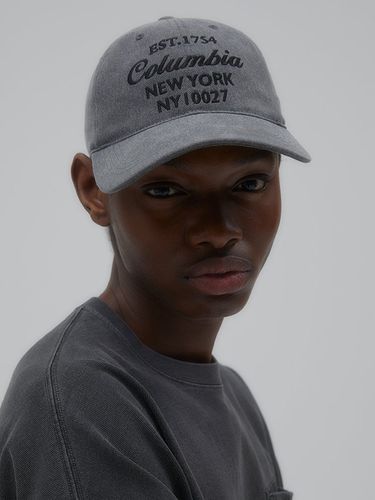 Oversized Logo Denim Ball Cap_Black Denim - Columbia University - Modalova