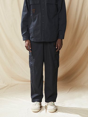 SL Label Belted Cargo Cotton Pants_Charcoal - Columbia University - Modalova