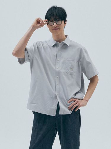 SL Label One Pocket Oxford Shirt_Gray - Columbia University - Modalova