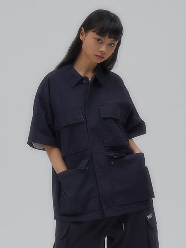 NYC Black Series Utility Shirt Jacket_Crown Navy - Columbia University - Modalova