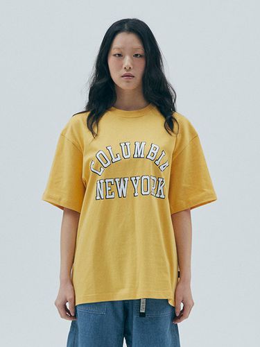 New York Arch Logo T-shirt_Vintage Yellow - Columbia University - Modalova