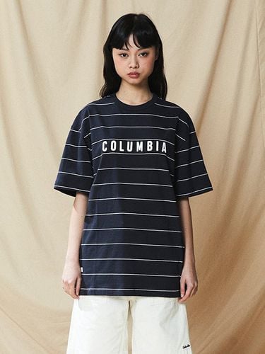 Simple Logo Stripe T-shirt_Crown Navy - Columbia University - Modalova