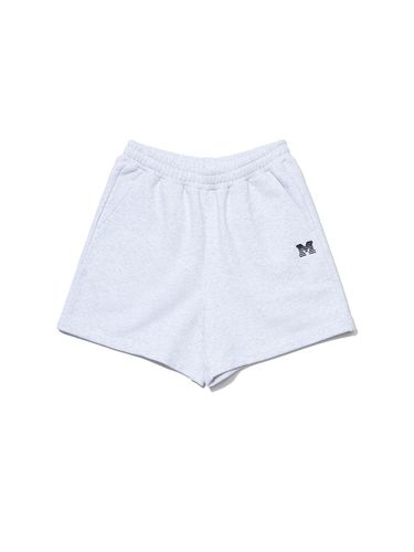 Women Logo Set-up Sweat Shorts_Melange Gray - MARKM - Modalova