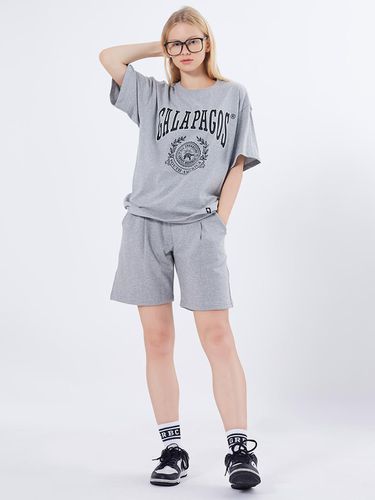 GLAPAGOS Oversize Short Sleeves T-Shirt Shorts Set - GHOST REPUBLIC - Modalova