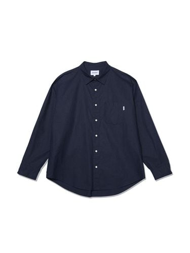 Single Pocket Cotton Shirt_Navy - MARKM - Modalova