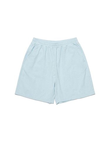 Solid Terry Set Up Shorts_Light Blue - MARKM - Modalova