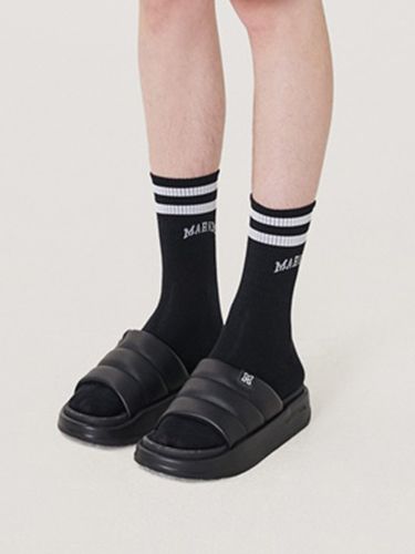 Stripe Logo Socks_Black - MARKM - Modalova