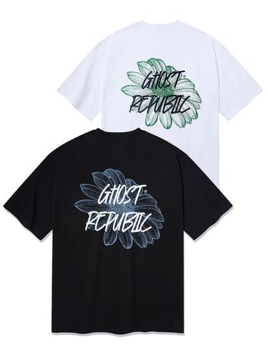 Pendulum Daisy Oversized Short Sleeves T-Shirt - GHOST REPUBLIC - Modalova