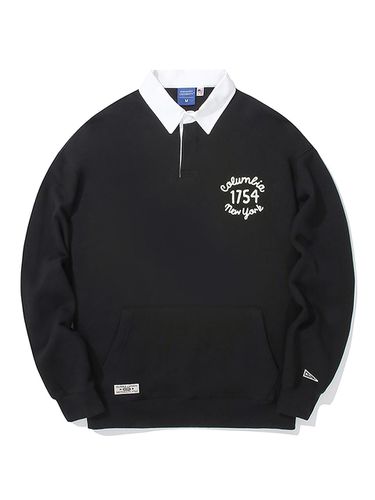 Classic Logo Pocket Rugby Sweatshirt_Black - Columbia University - Modalova