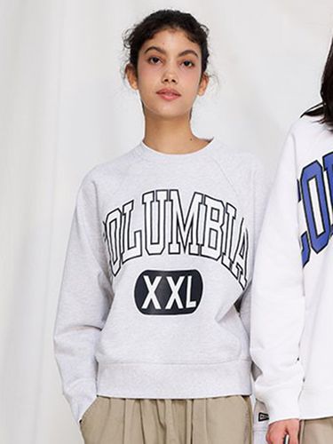 Cut XXL Logo Over Fit Terry Sweatshirt_Light Gray - Columbia University - Modalova