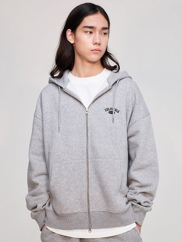 CU Arch Logo Zip Up Hoodie_Medium Gray - Columbia University - Modalova