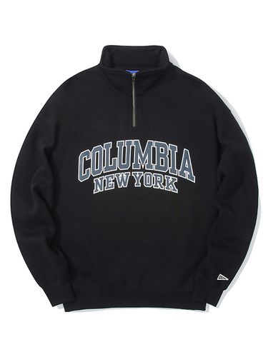 S Arch Logo Zip Up Sweatshirt_Black - Columbia University - Modalova