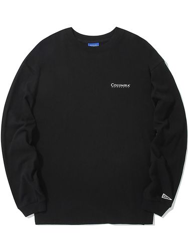 CU Signature Small Logo Long Sleeve T-shirt_Black - Columbia University - Modalova