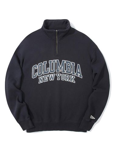 S Arch Logo Zip Up Sweatshirt_Crown Navy - Columbia University - Modalova