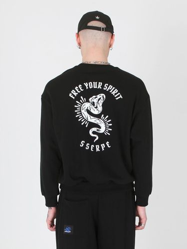 Tattoo Sweatshirt_Black - SSERPE - Modalova