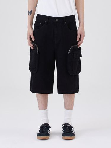 Cargo Denim Shorts - SMOKE RISE - Modalova