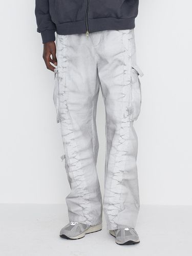 Dyeing Cargo Banding Pants_Light Grey - SSERPE - Modalova