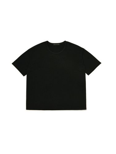 Oversized Silket Scoop Neck T-shirt_Black - C Wear by the Genius - Modalova