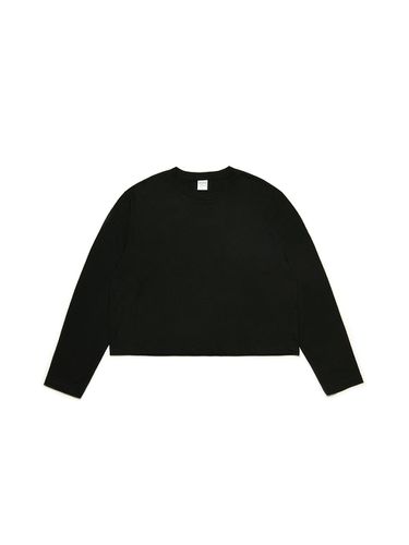 Crop Long Sleeve T-shirt_Black - C Wear by the Genius - Modalova