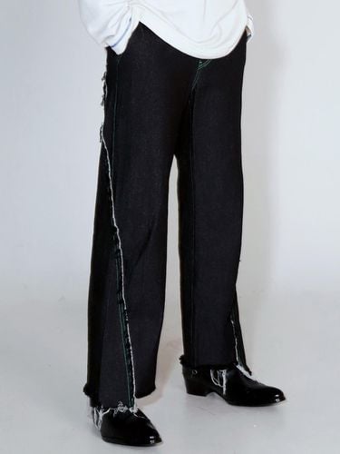 Raw Cross Edge Denim Pants no.2 - SSERPE - Modalova