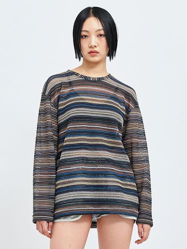 Oversized Craft Knitted Pullover Top _ - C Wear by the Genius - Modalova