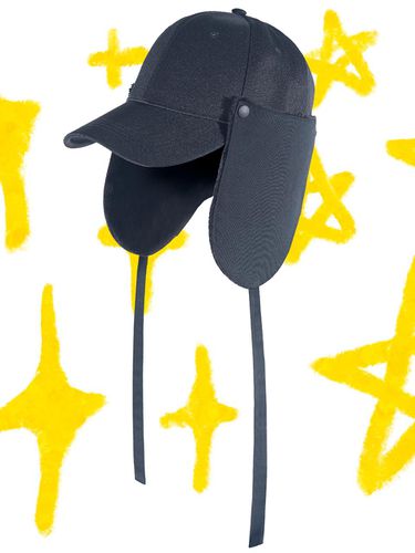 Ear Flap Balll Cap _ Black - C Wear by the Genius - Modalova