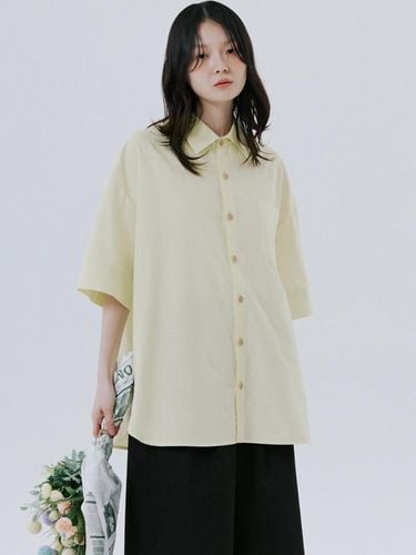 Unisex Cuffs Shirt - Yellow - malen - Modalova