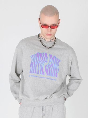 Hippie Gang Sweatshirt_Melange Grey - SSERPE - Modalova