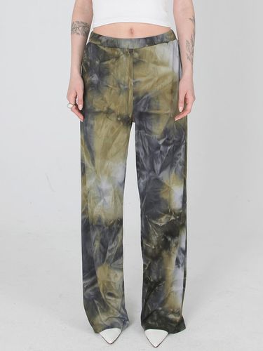 Tie Dye Pleats Wide Pants - SSERPE - Modalova