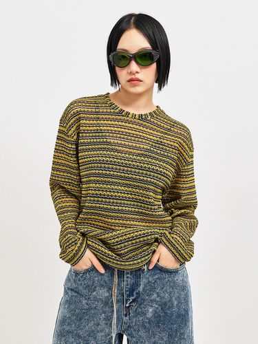 Oversized Craft Knitted Pullover Top _ - C Wear by the Genius - Modalova