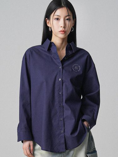 Linen Classic Shirt (Navy) - AVANDRESS - Modalova