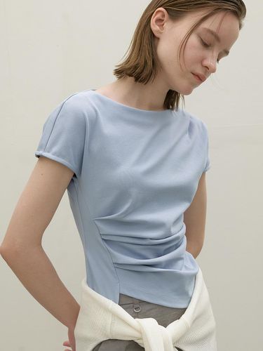 Long Waist Tuck Blouse - Atelier Nain - Modalova