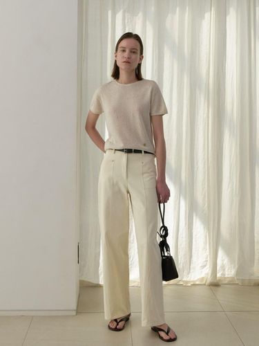 Natural Stitch Cotton Pants - Atelier Nain - Modalova