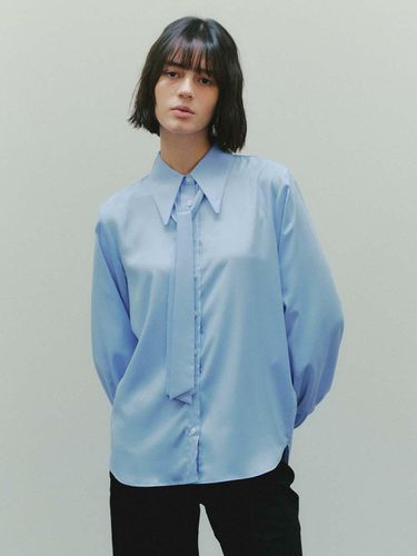 Classic Ribbon Tie Shirt_Light Blue - PLAC - Modalova